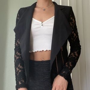 Black Lacey Blazer